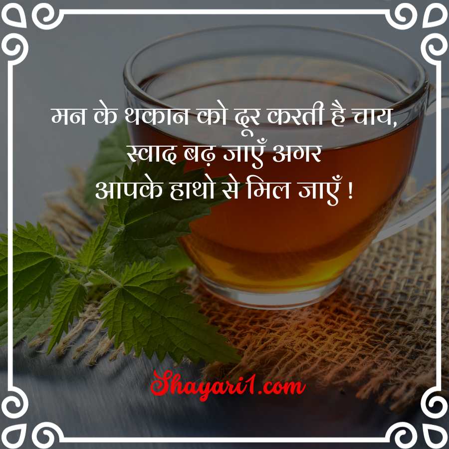 chai shayari

