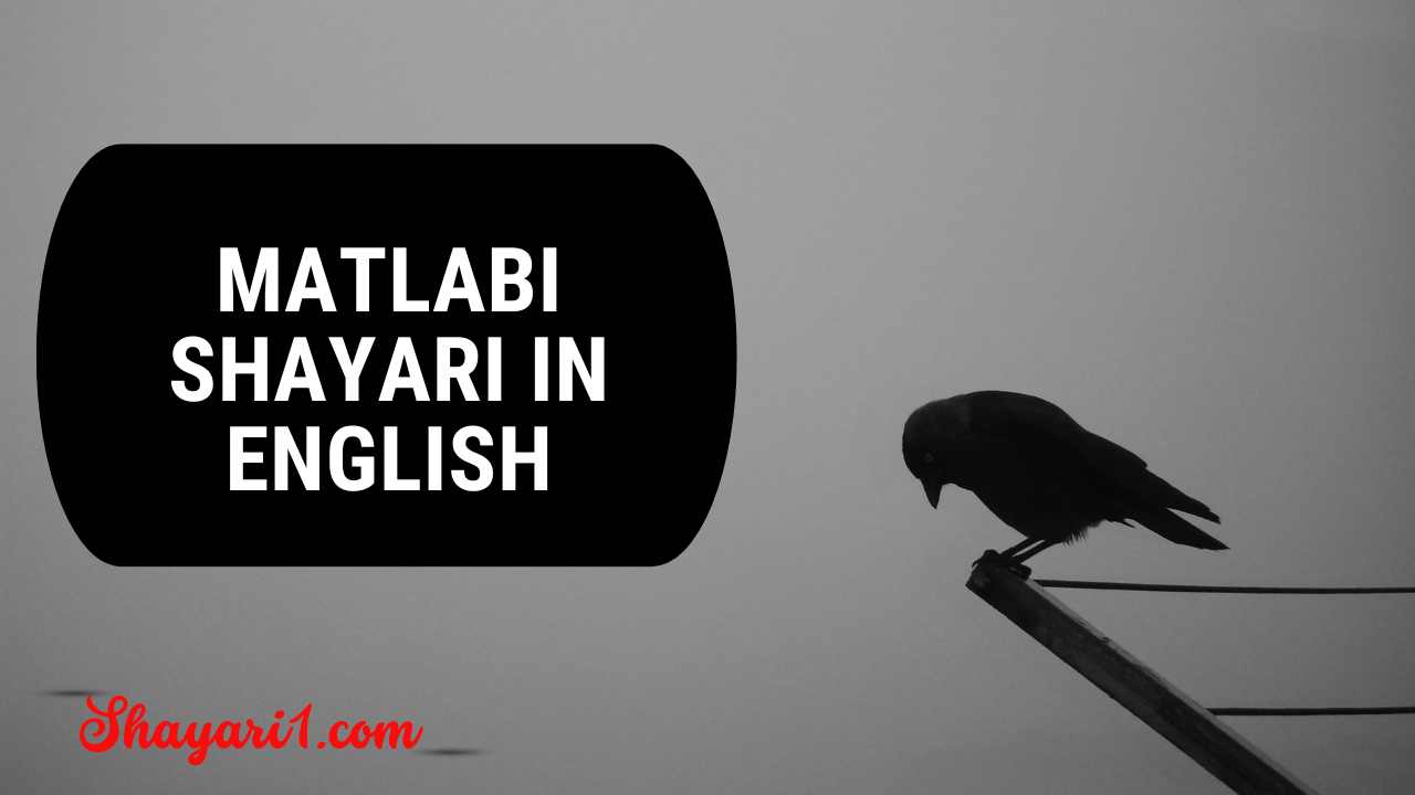 Matlabi shayari in english